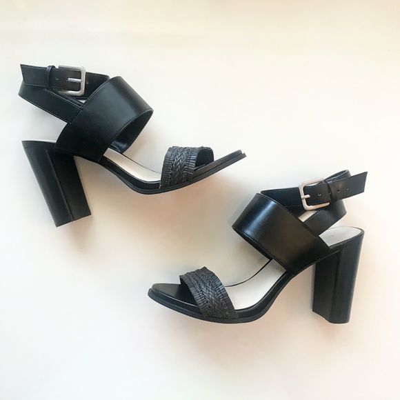 Nine West Shoes - NEW NINE WEST Black Pinto Woven Block Heel- 7.5